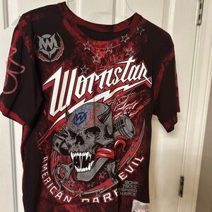 Wornstar Red Graphic T-Shirt